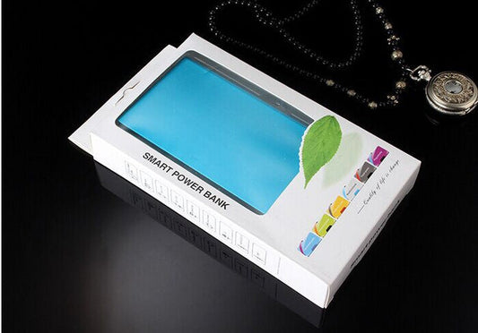 JMT-289738 20000mAh Alloy Power Bank with LED Flashlight and Accurate Battery Display