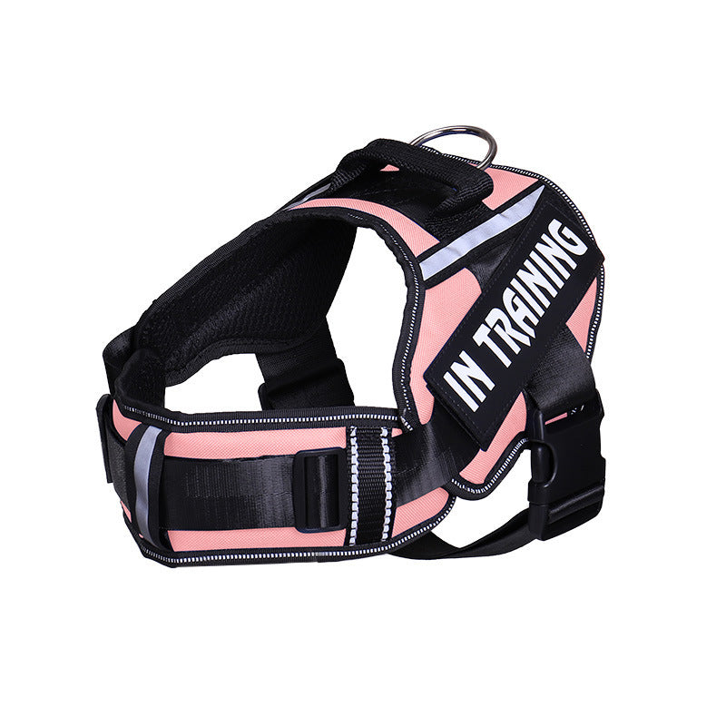 JMT-289738 Reflective Nylon Dog Leash for Chest Harness with Breathable Design and Neck Protection