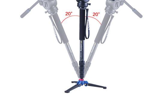 JMT-289930 Portable Three-Prong Base for SLR Camera with 75 mm Ground Clearance and 20° Swing Angle