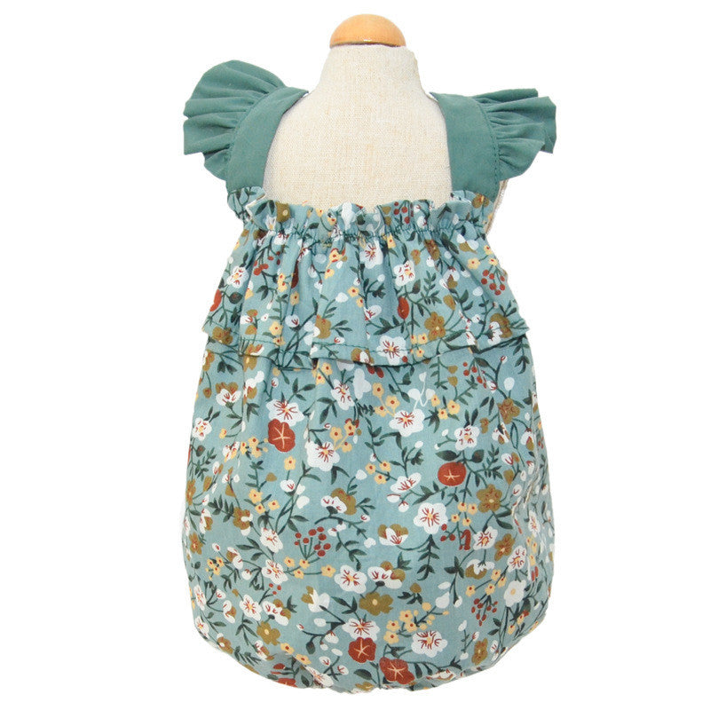 JMT-290314 Cozy Cotton Dog Overalls with Pumpkin Design for Pets in Multiple Sizes