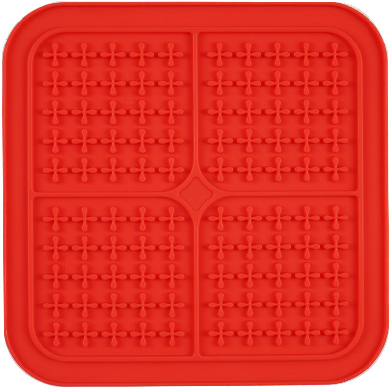 JMT-290570 Silicone Pet Licking and Feeding Pad - Dog Bone & Cross Shapes in Multiple Colors