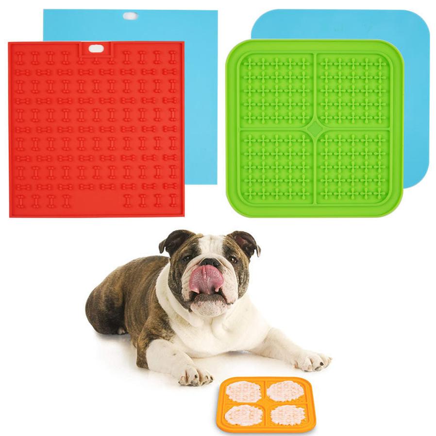 JMT-290570 Silicone Pet Licking and Feeding Pad - Dog Bone & Cross Shapes in Multiple Colors