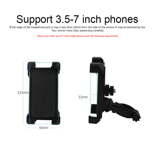 JMT-290762 Universal Bicycle Phone Holder - Adjustable Mount for Smartphones