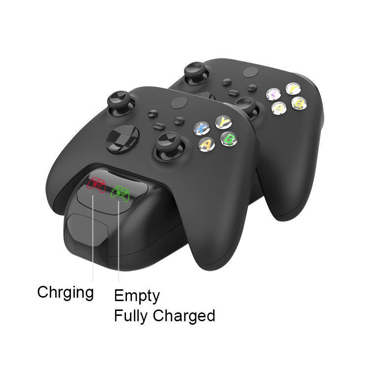 JMT-290890 Dual Charging Station for Xbox SX Controllers with 2 Rechargeable 600mAh Batteries