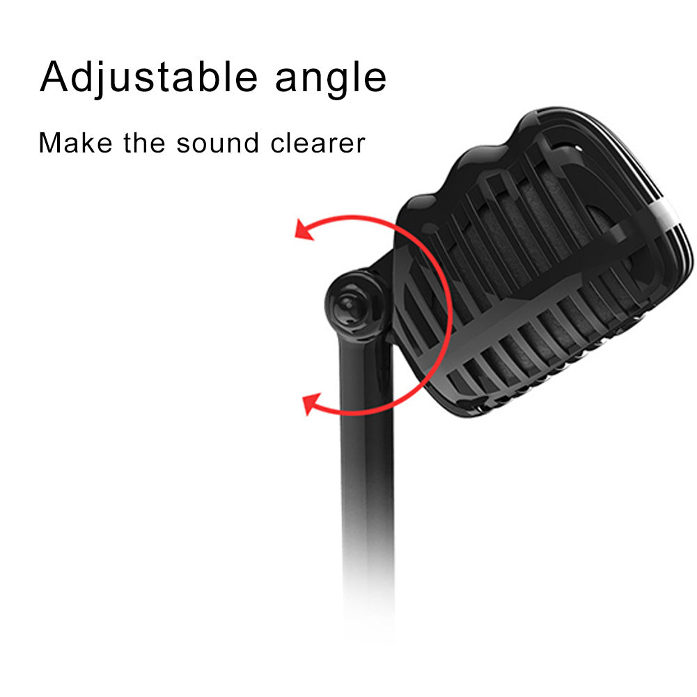 JMT-291722 Dual-Channel Home Karaoke Microphone – 3.5mm & USB Versions, Omnidirectional with Noise Reduction, Ideal for Recording and Live Performances