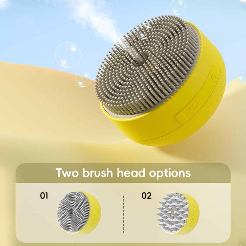 JMT-291786 Rechargeable 3-in-1 Cat Steaming Brush for Hair Removal and Massage, Silicone Design for Cats and Dogs