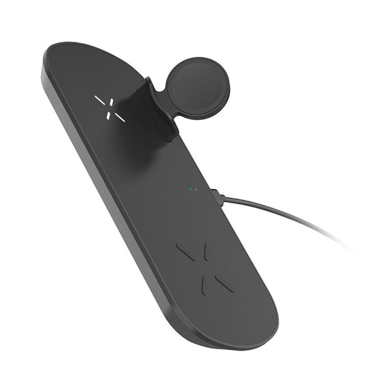 JMT-292042 3-in-1 Fast Wireless Charger for Galaxy Watch, AirPods, and Qi-Compatible Devices