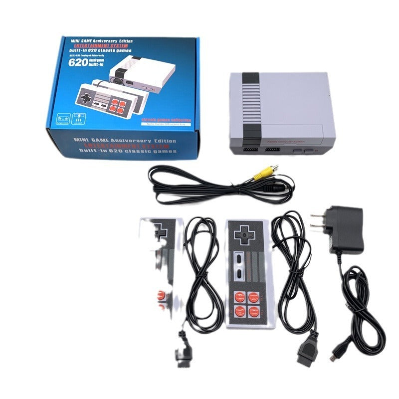 JMT-292170 Nostalgic 8-Bit Retro Mini Game Console with Dual Controllers and AV Output
