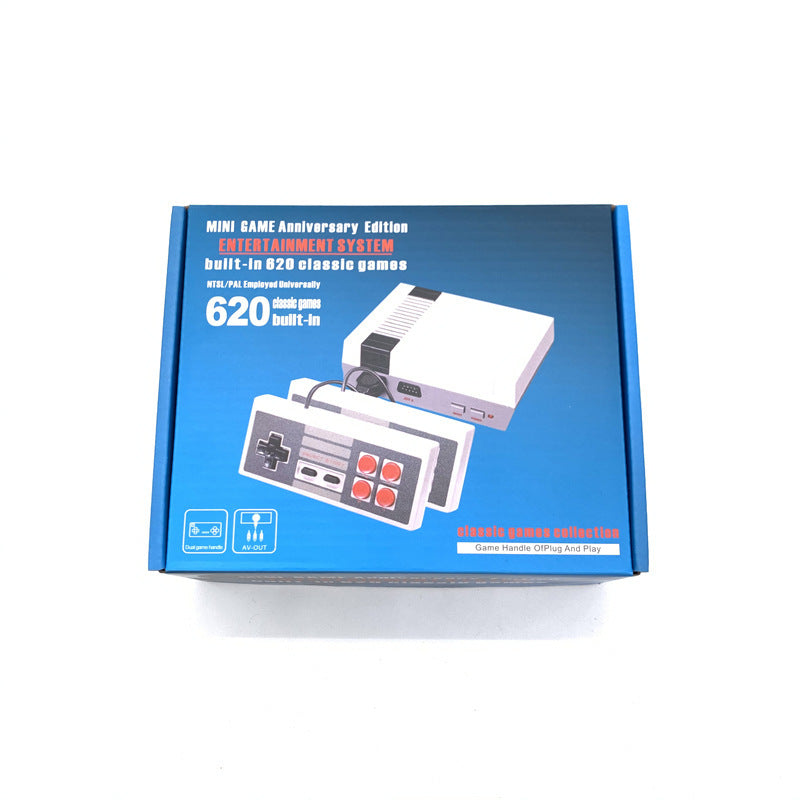 JMT-292170 Nostalgic 8-Bit Retro Mini Game Console with Dual Controllers and AV Output