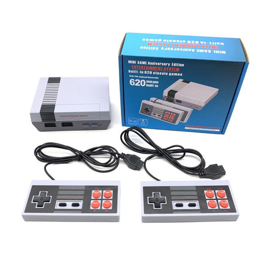 JMT-292170 Nostalgic 8-Bit Retro Mini Game Console with Dual Controllers and AV Output