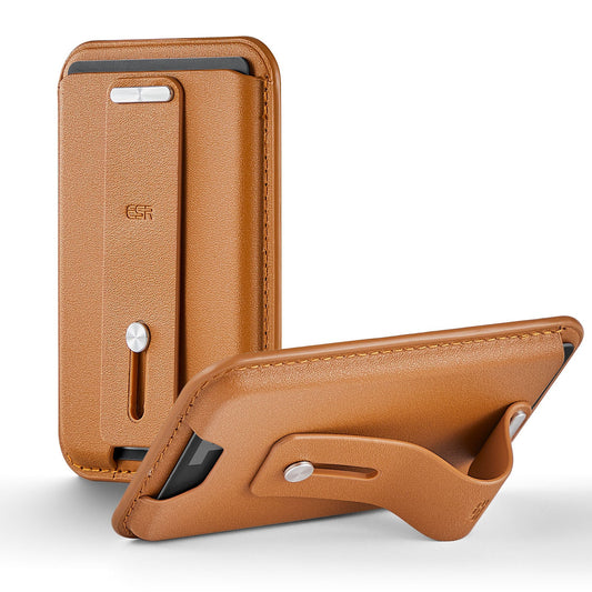 JMT-292234 Magnetic Card Holder Stand - Midnight Black & Sugar Brown Options Available