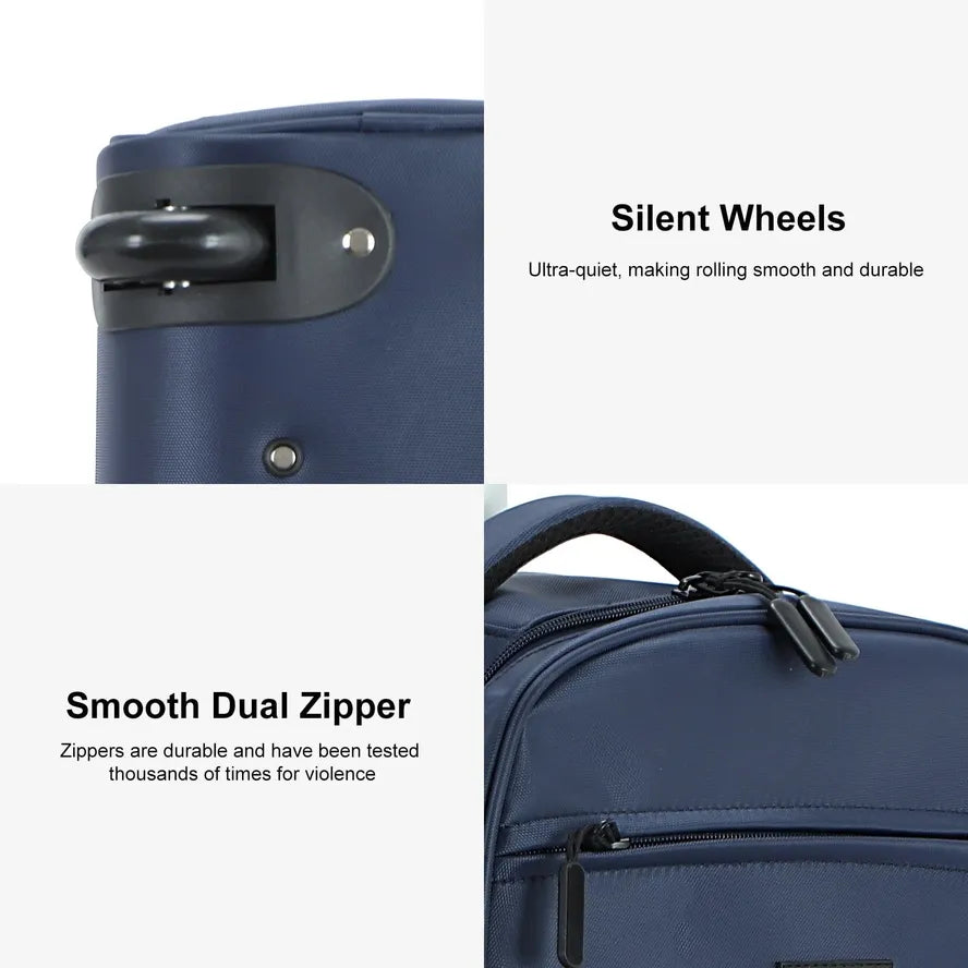 JMT-292426 18 Inch Travel Trolley Laptop Backpack with Wheels for Men - Custom Logo Outdoor Fabric