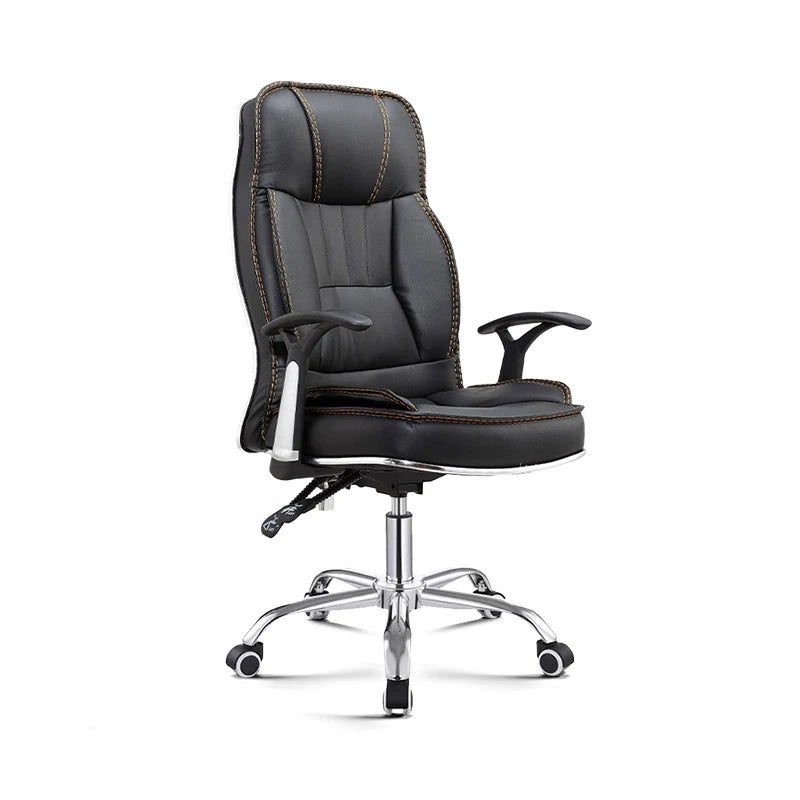 JMT-292618 Contemporary Leather Office Chair for Home Study and Writing, Designed for Comfort and Durability