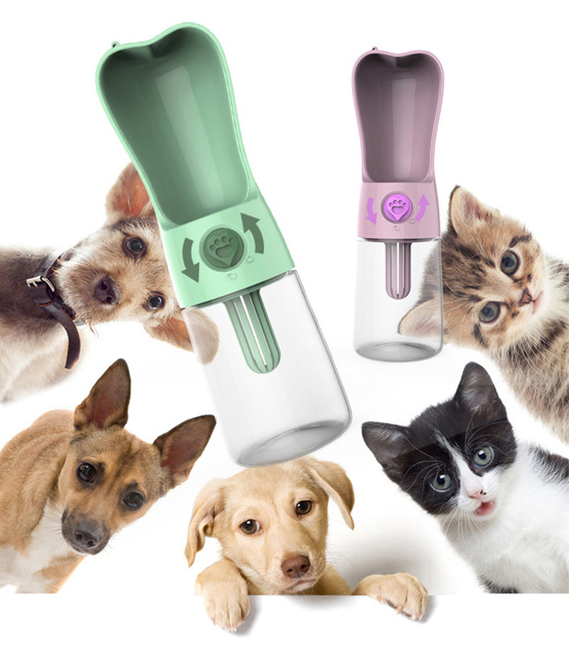 JMT-292874 Portable Pet Water Bottle with Filtration System - Leak-Proof Design for Dogs and Cats