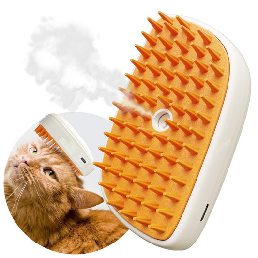 JMT-292938 4-in-1 Cat and Dog Grooming Brush with Steam, Anti-Static Shedding Comb, and Water Mist for Indoor Grooming
