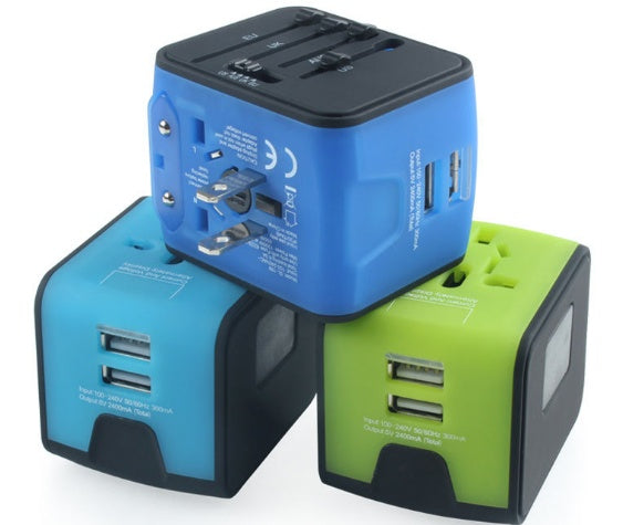 JMT-293194 Multi-Function Conversion Socket with Dual USB Charger and 6 Outlet Slots