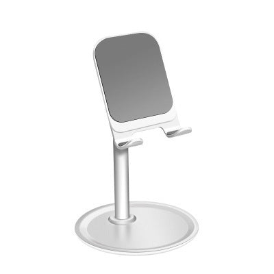 JMT-293706 Telescopic Metal Desktop Bracket for Phones and Tablets - Black/Silver