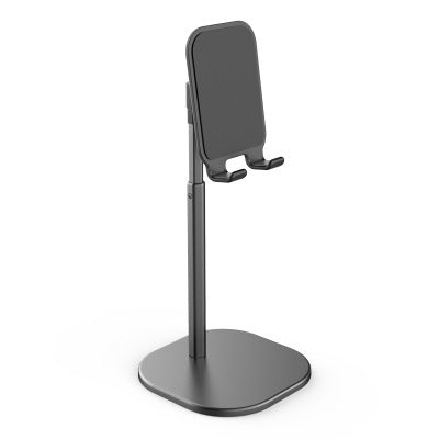 JMT-293706 Telescopic Metal Desktop Bracket for Phones and Tablets - Black/Silver