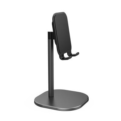 JMT-293706 Telescopic Metal Desktop Bracket for Phones and Tablets - Black/Silver