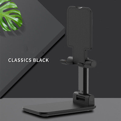 JMT-293706 Telescopic Metal Desktop Bracket for Phones and Tablets - Black/Silver