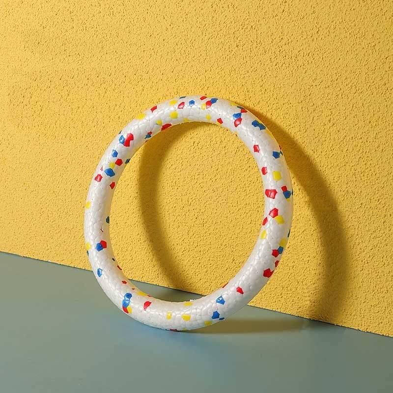 JMT-293834 Interactive Floating Dog Toy Ring - Soft, Durable Chew Ball for Medium & Large Dogs - Promotes Oral Hygiene and Fun Outdoor Play