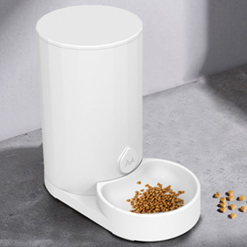 JMT-294026 Automatic Cat Water Dispenser and Feeder, Easy to Clean Plastic Design, White