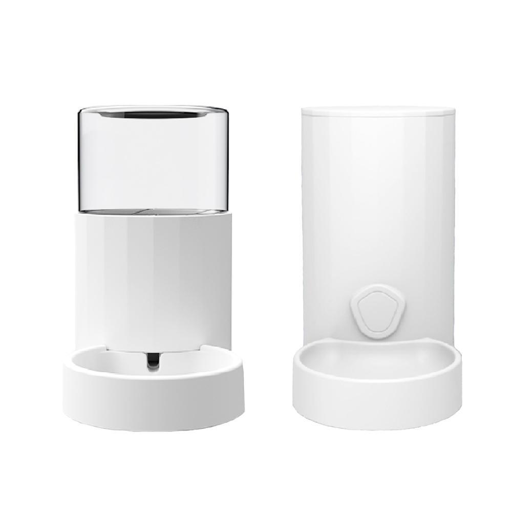 JMT-294026 Automatic Cat Water Dispenser and Feeder, Easy to Clean Plastic Design, White