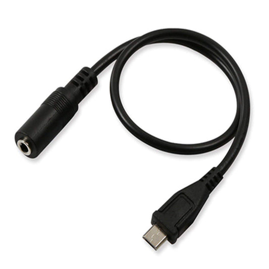 JMT-294026 Mobile Phone Charging and Audio Cable Conversion Interface - 30cm, Black