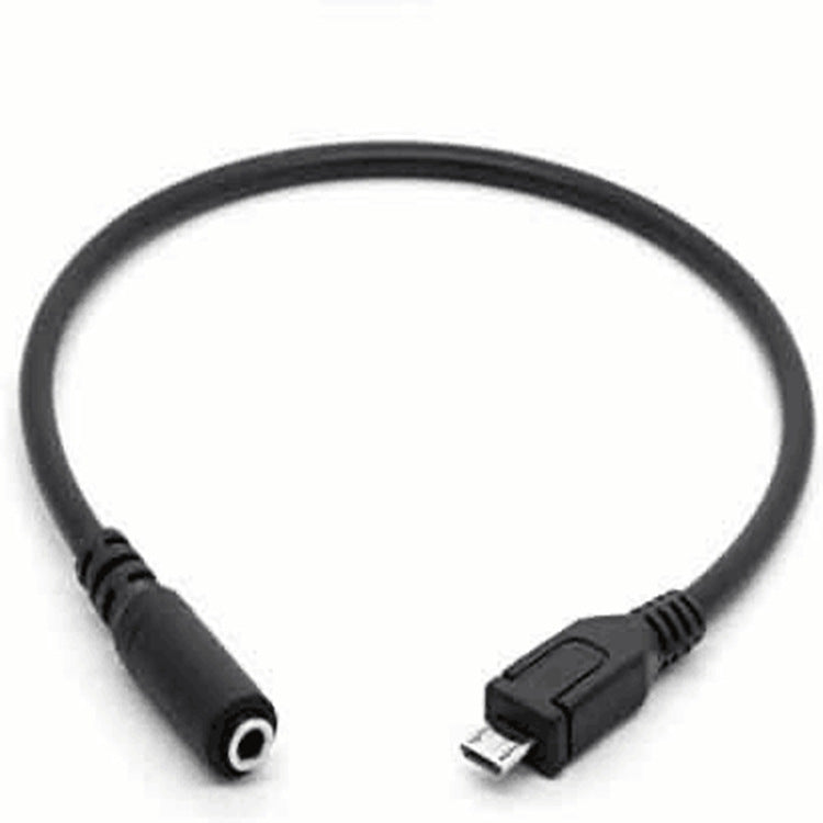 JMT-294026 Mobile Phone Charging and Audio Cable Conversion Interface - 30cm, Black