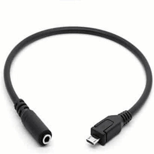 JMT-294026 Mobile Phone Charging and Audio Cable Conversion Interface - 30cm, Black