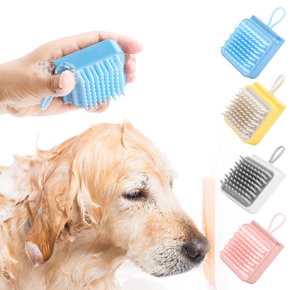 JMT-294090 Multifunctional Pet Bath and Grooming Brush for Dogs and Cats - Massage, Comb, and Wash with Gentle TPR Material