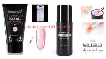 JMT-294154 Crystal Nail Extension Gel 30g - Quick and Easy Application, Strong Hold, Easy Removal