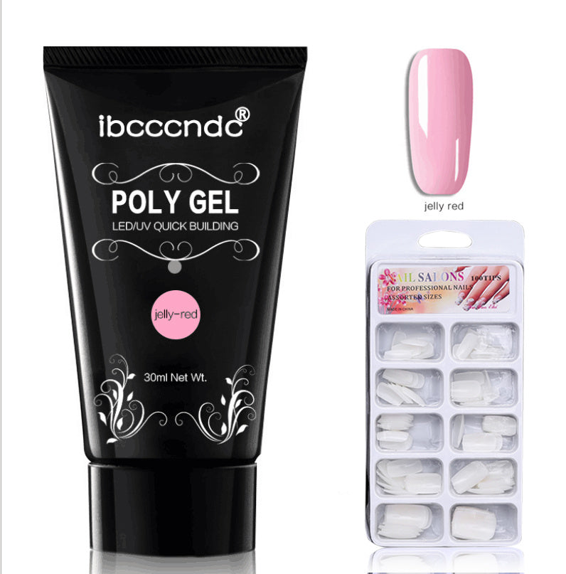 JMT-294154 Crystal Nail Extension Gel 30g - Quick and Easy Application, Strong Hold, Easy Removal