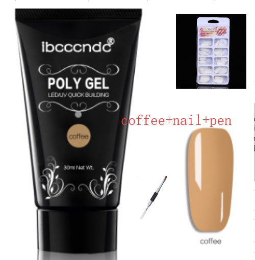 JMT-294154 Crystal Nail Extension Gel 30g - Quick and Easy Application, Strong Hold, Easy Removal