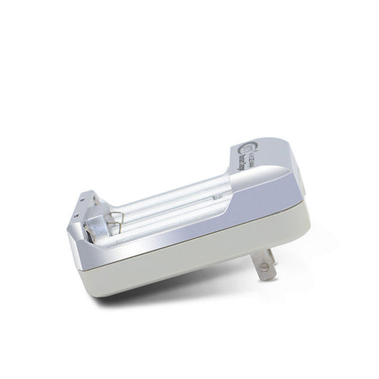JMT-294538 Dual Slot Battery Charger for 1.2V Rechargeable Batteries, 100V-240V Input, Compact Design