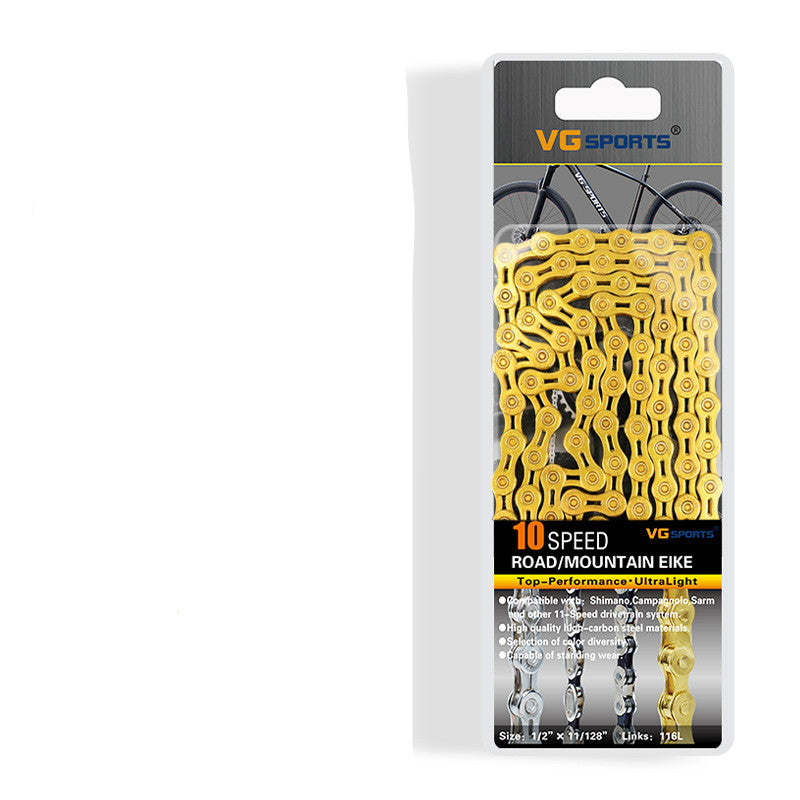 JMT-294538 Golden Colorful Hollow Variable Speed Road Bike Chain