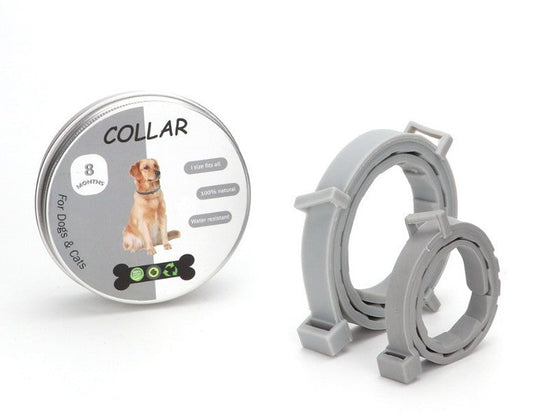 JMT-294666 Adjustable Cat and Dog Collar with Flea Repellent - Silicone, Multiple Colors, Sizes Available