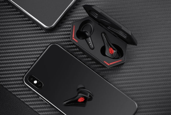 JMT-294666 Red Magic TWS Wireless Gaming Earbuds - Bluetooth 5.0, IPX5 Waterproof, In-Ear Design, 50m Range, Black