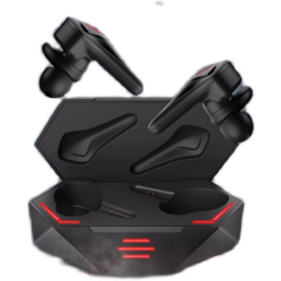 JMT-294666 Red Magic TWS Wireless Gaming Earbuds - Bluetooth 5.0, IPX5 Waterproof, In-Ear Design, 50m Range, Black