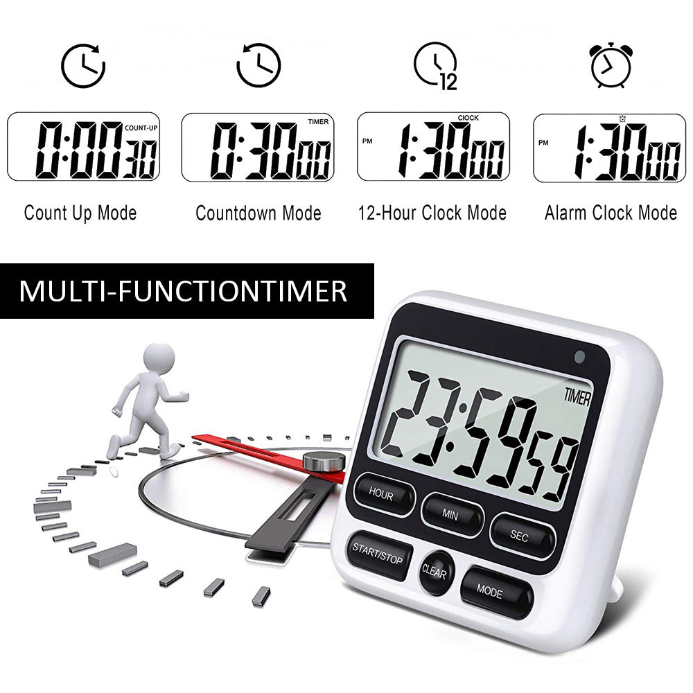 JMT-294666 Student-Friendly Kitchen Timer with Clear Display and Adjustable Alarm