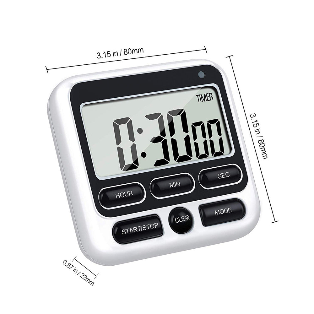 JMT-294666 Student-Friendly Kitchen Timer with Clear Display and Adjustable Alarm