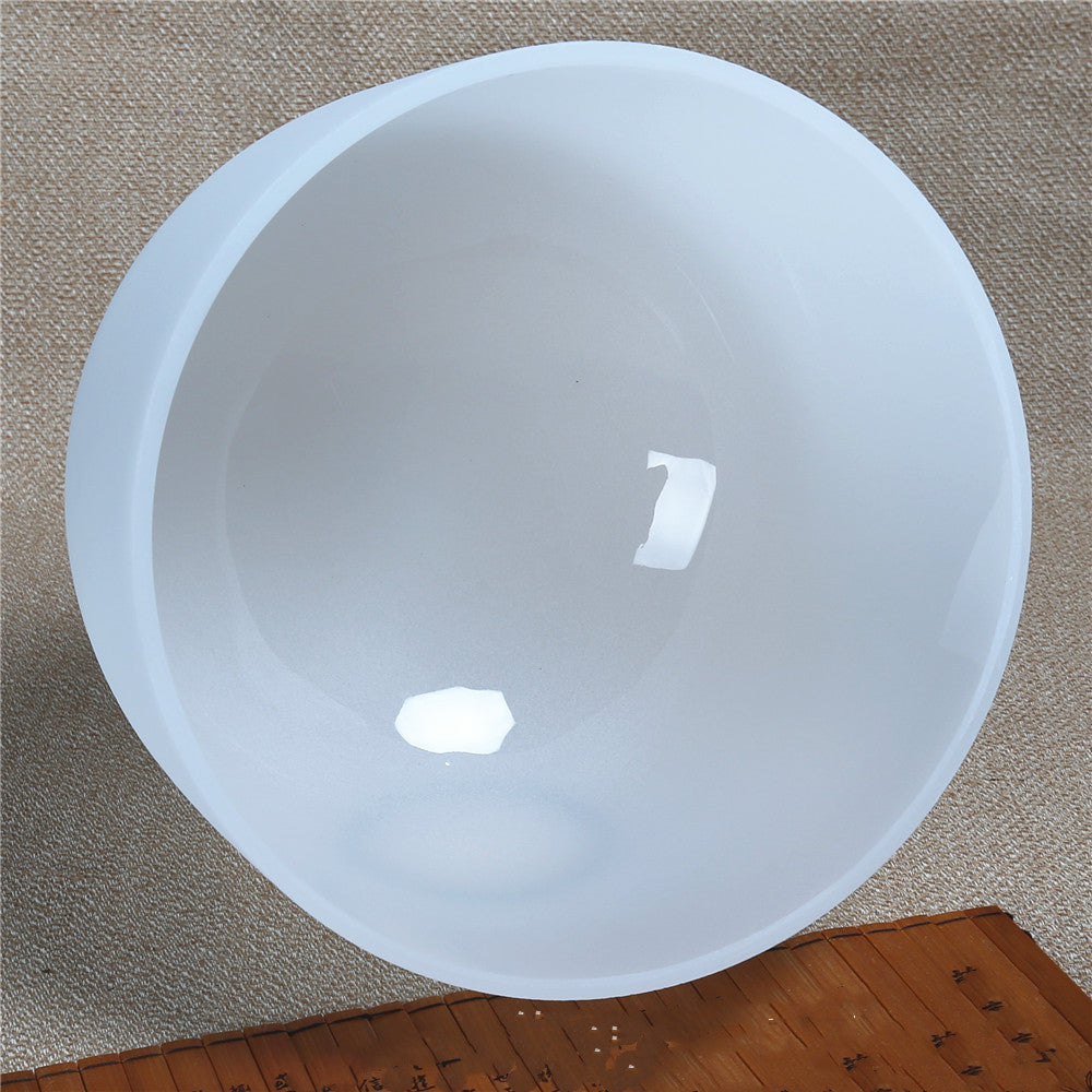 JMT-295178 8-Inch Quartz Sound Bowl for Meditation and Ritual Use with Percussion Rod and Washer