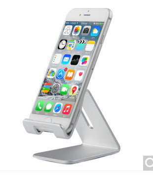 JMT-295178 Universal Adjustable Triangle Stand for Tablet and Mobile Phone - Metal Bracket, Silver Finish