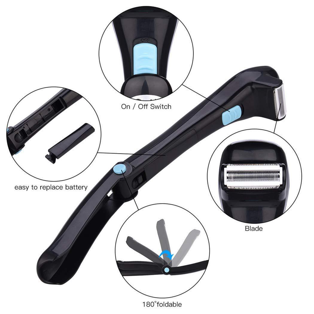 JMT-295242 Folding Electric Body Shaver for Whole Body Hair Removal - Battery Operated