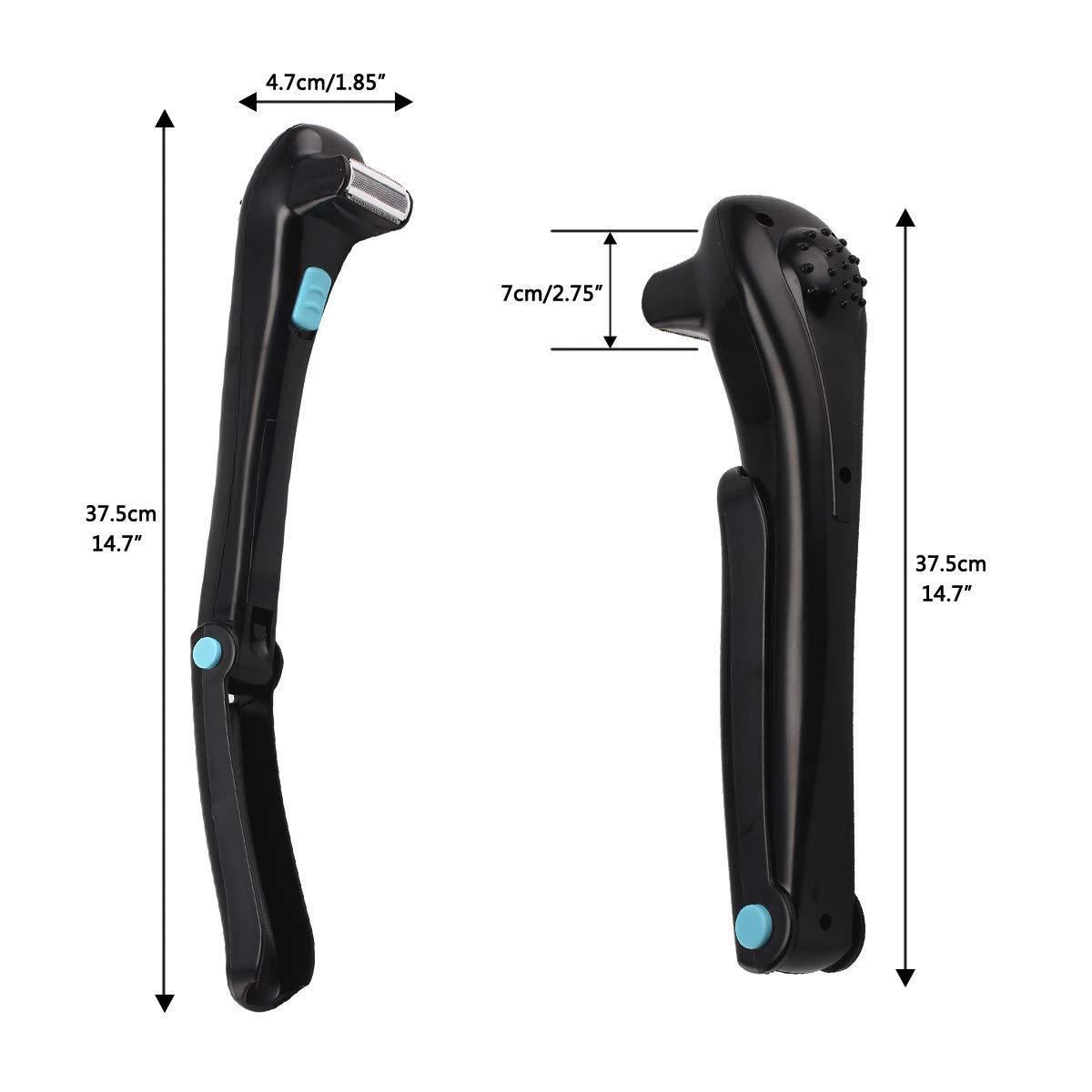 JMT-295242 Folding Electric Body Shaver for Whole Body Hair Removal - Battery Operated