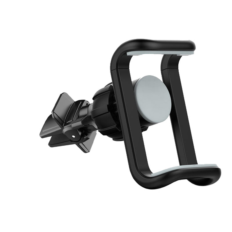 JMT-296010 Adjustable 360-Degree Mobile Phone Holder for Instrument Panels, Black ABS Plastic
