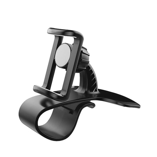 JMT-296010 Adjustable 360-Degree Mobile Phone Holder for Instrument Panels, Black ABS Plastic