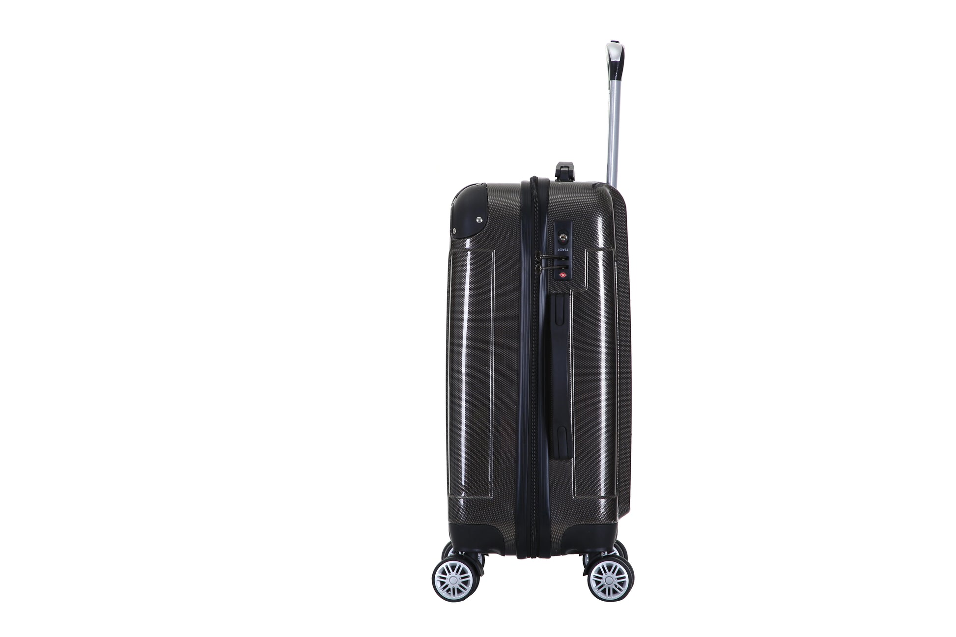 JMT-296202 3-Piece White Trolley Luggage Set with 4 Wheels - ABS and PC Material Travel Bags