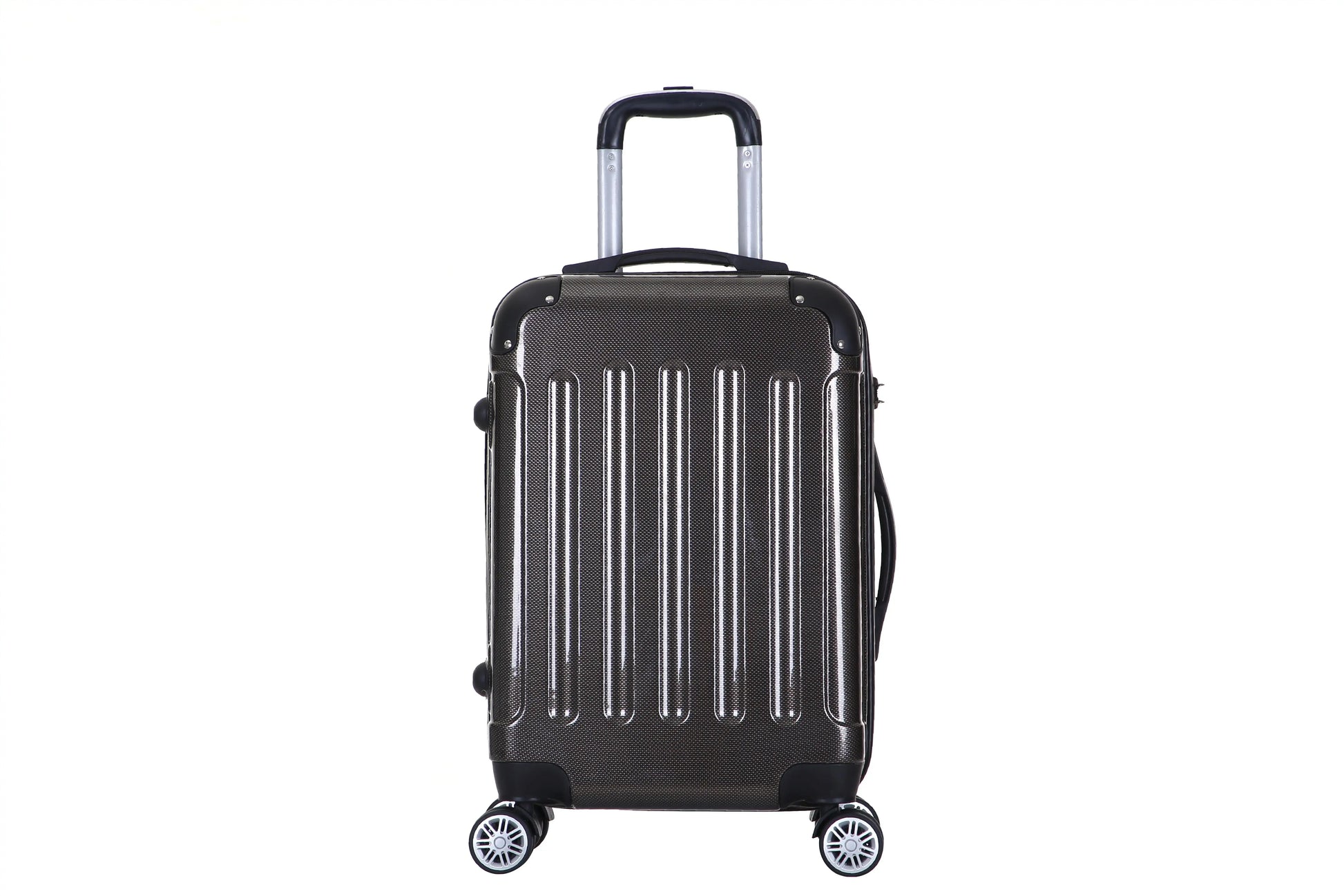 JMT-296202 3-Piece White Trolley Luggage Set with 4 Wheels - ABS and PC Material Travel Bags