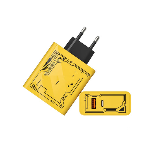 JMT-296330 25W Fast Charge Yellow USB Charger with Common Interface - Compatible with QC30 PD25W Devices